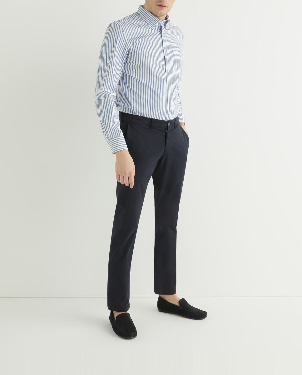 Imagen 0 de Chino de hombre slim azul marino