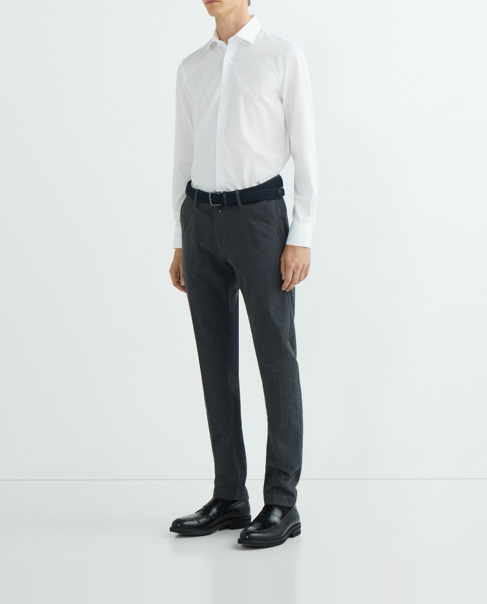Imagen 0 de Pantalón chino de hombre de pata de gallo