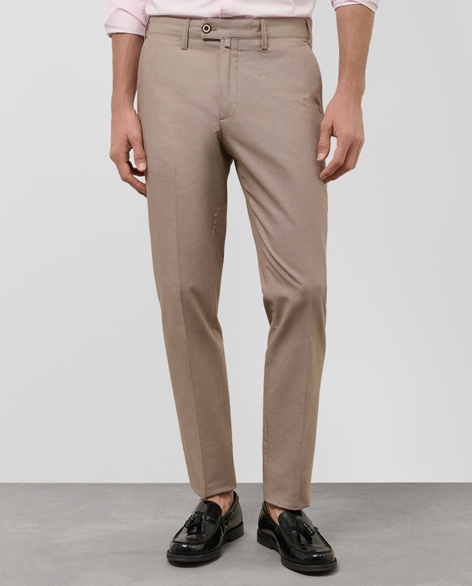 Imagen 0 de Chino de hombre regular fit ojo de perdiz