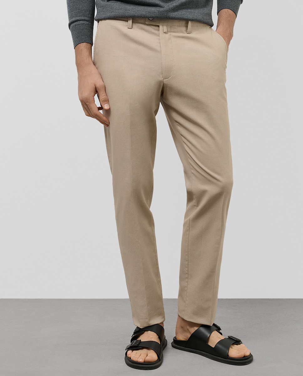 Imagen 0 de Chino de hombre regular fit ojo de perdiz