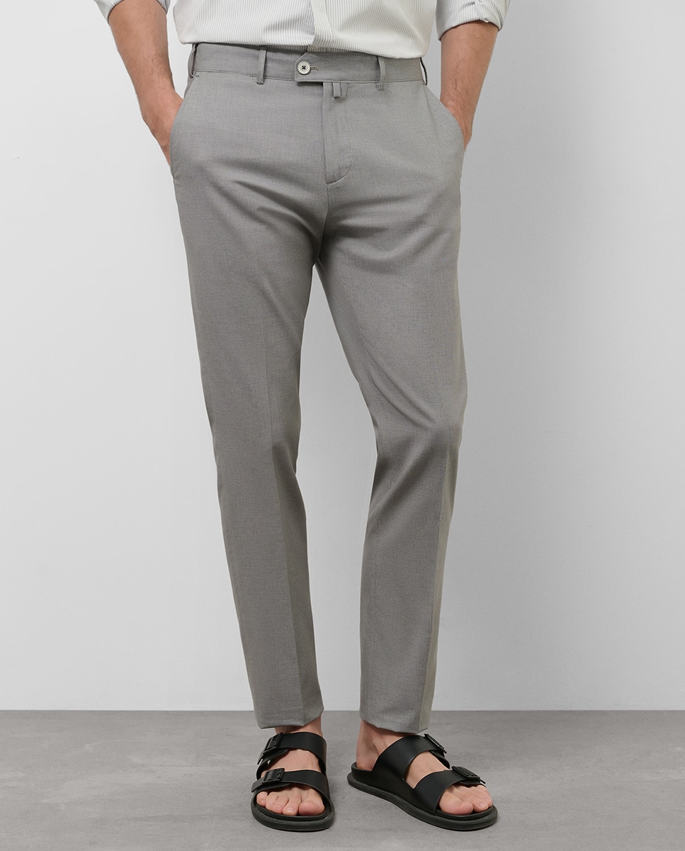 Imagen 0 de Chino de hombre regular fit ojo de perdiz
