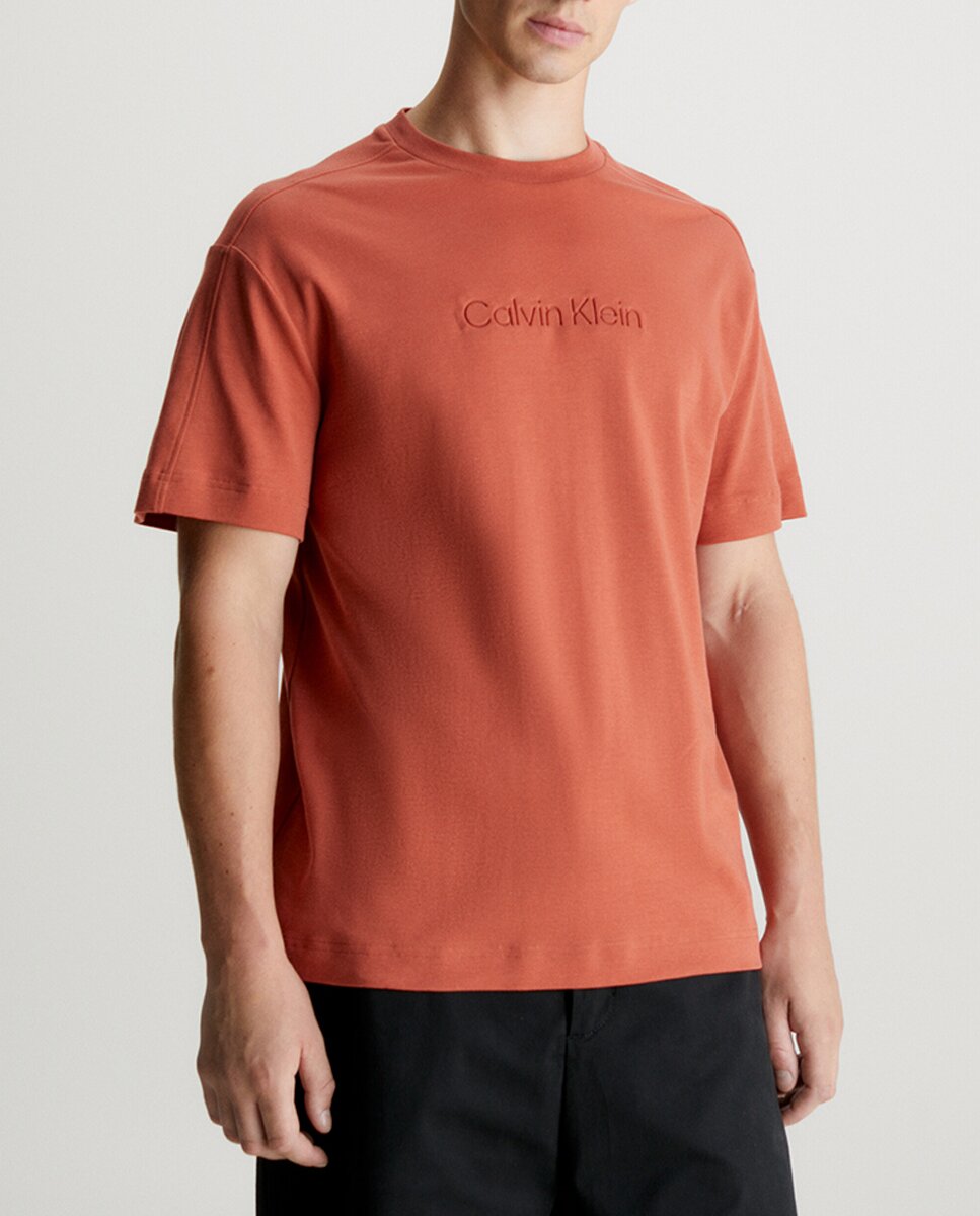 Imagen 0 de Camiseta con logo grabado de hombre