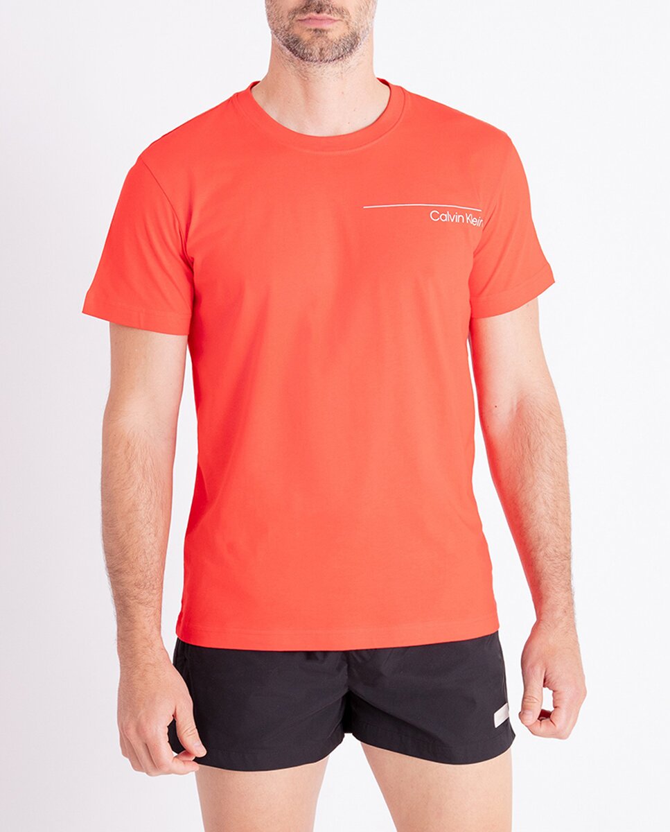 Imagen 0 de Camiseta con logos serigrafiado de hombre