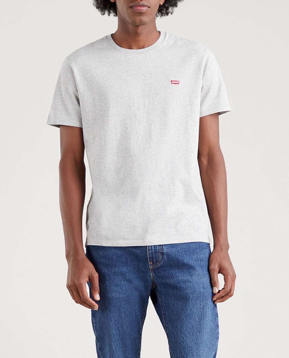 Imagen 0 de Camiseta de hombre gris de manga corta