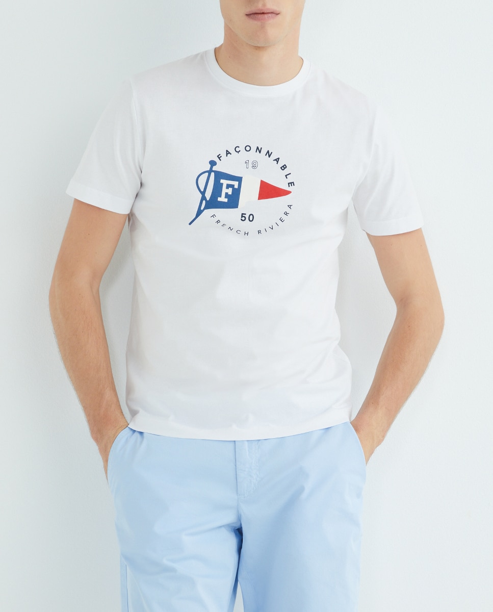 Imagen 0 de Camiseta manga corta bandera 1950 azul marina