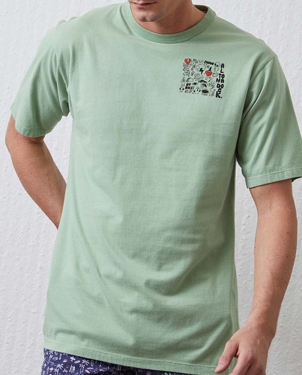 Imagen 0 de Camiseta de hombre, manga corta, serigrafía en delantero