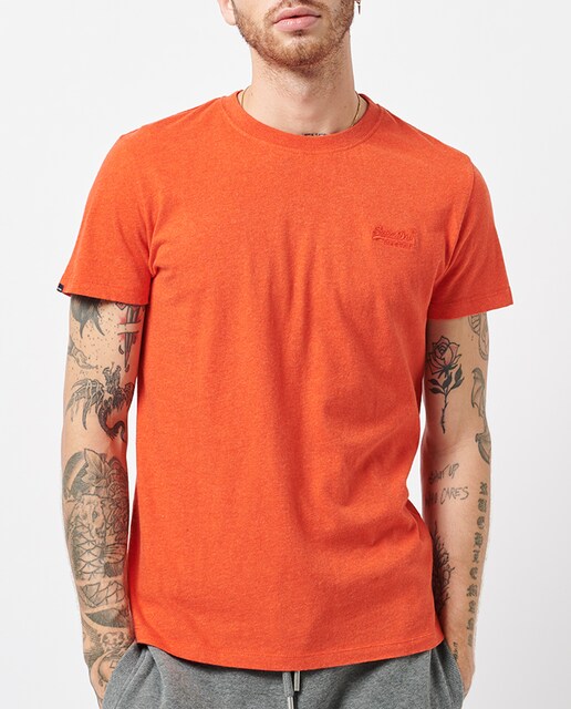 Imagen 0 de Camiseta de hombre de algodón orgánico bordada con el logotipo Vintage Logo