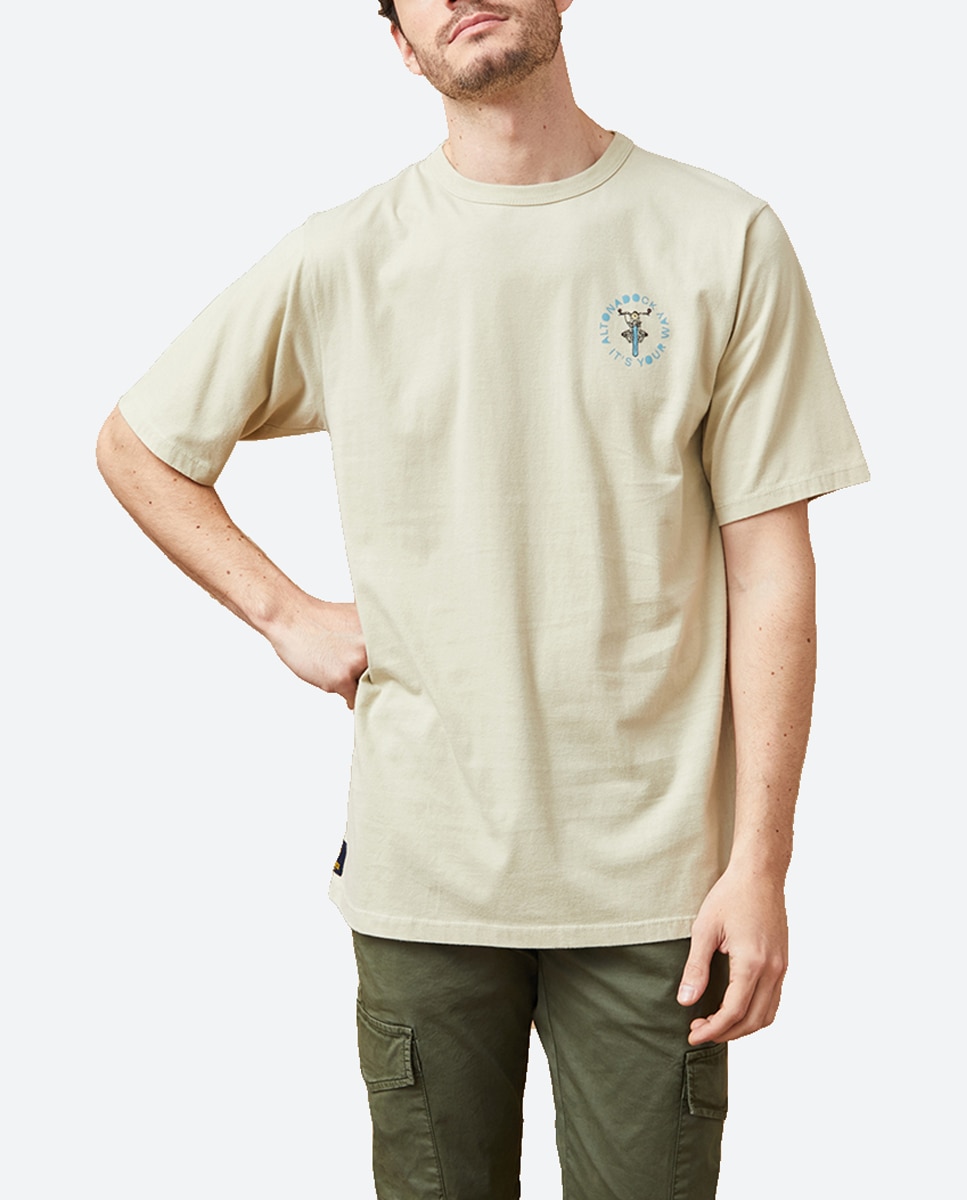 Imagen 0 de Camiseta de hombre, serigrafia de moto en espalda y delantero.