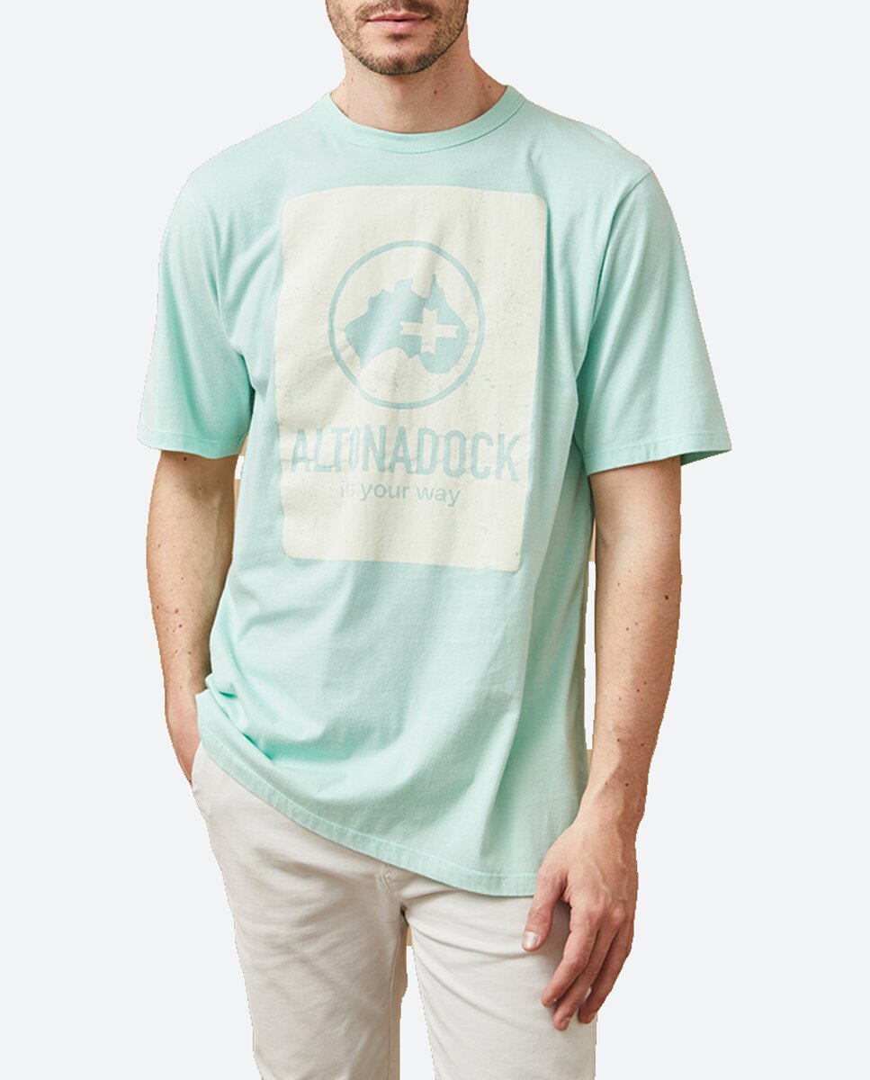 Imagen 0 de Camiseta de hombre, serigrafía en delantero.