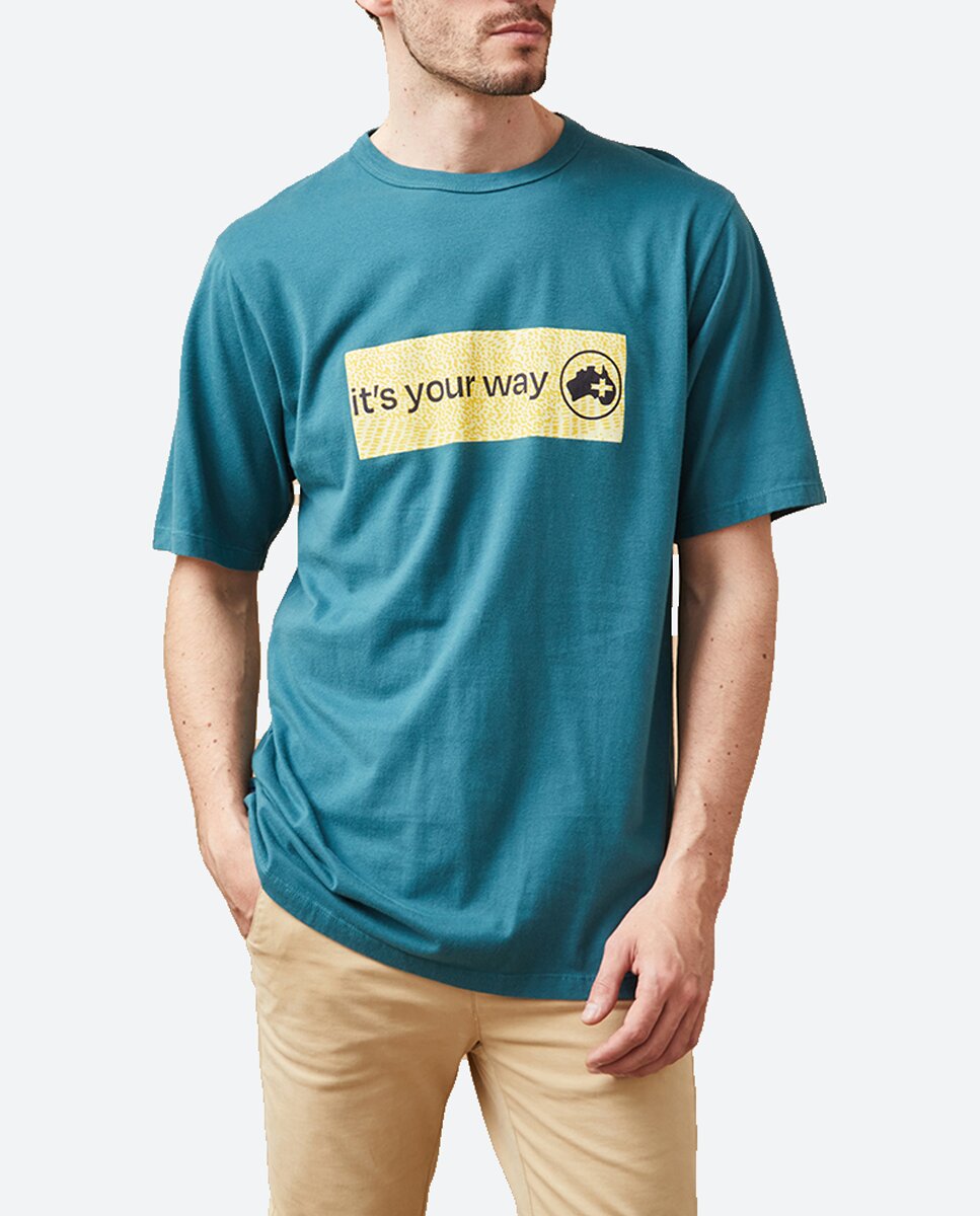 Imagen 0 de Camiseta de hombre, serigrafia "It´your way" en delantero.