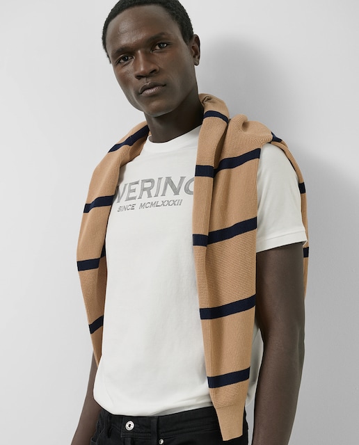 Imagen 0 de Camiseta de hombre manga corta con logo a contraste