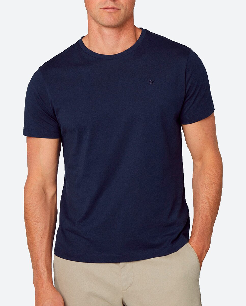 Imagen 0 de Camiseta de hombre azul marina tallas grandes