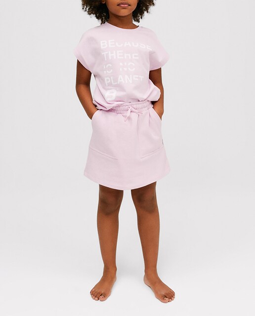 Imagen 0 de Falda de niña corta, con cordón ajustable