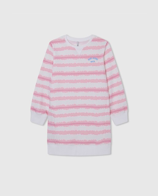 Imagen 0 de Vestido de niña manga larga estilo sudadera