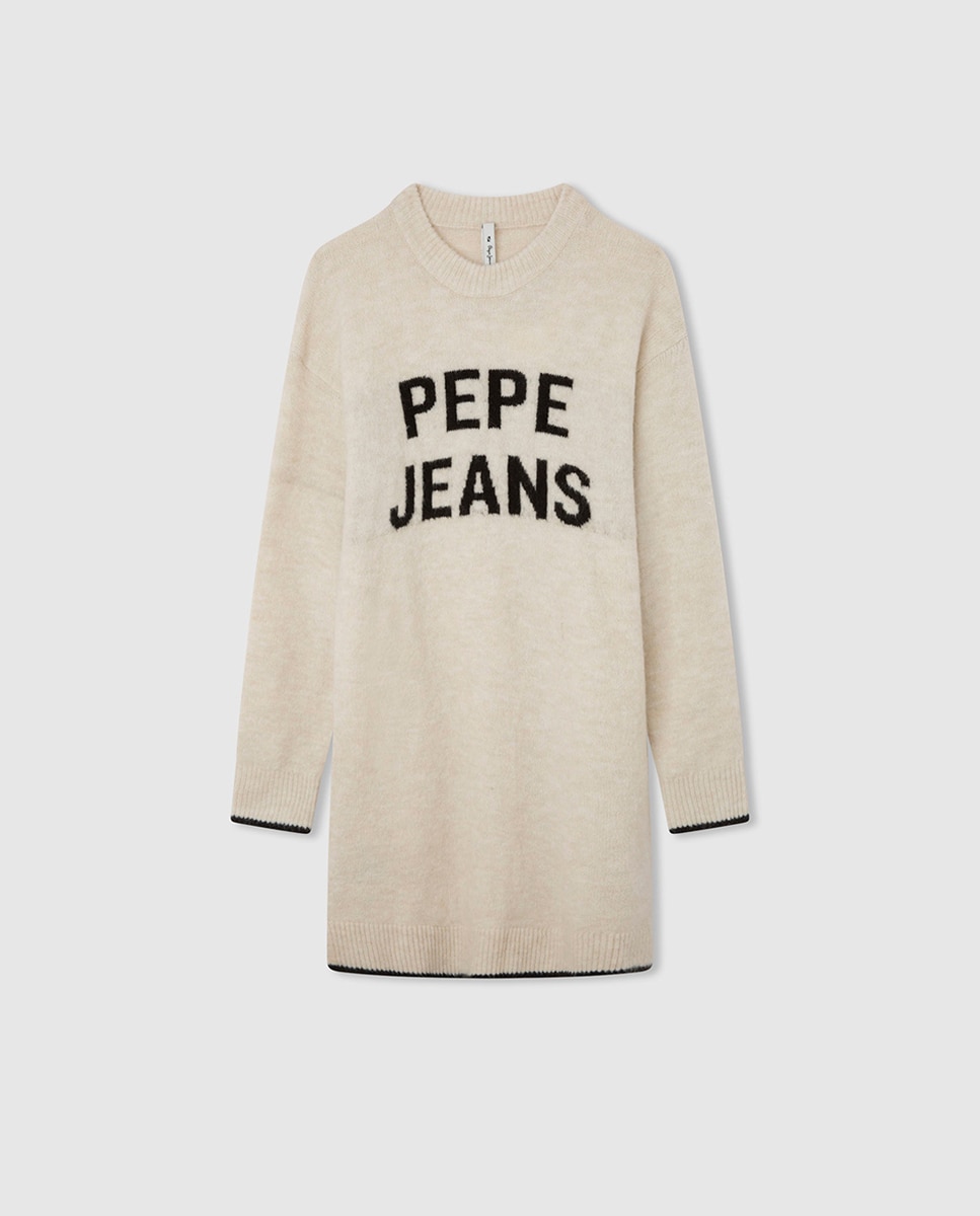 Imagen 0 de Vestido de punto estampado grande