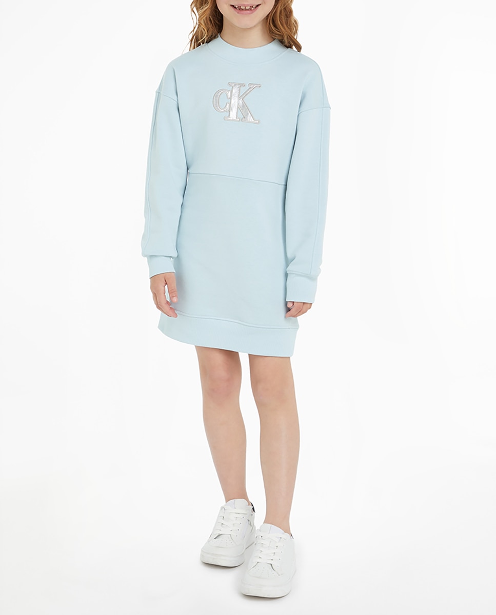 Imagen 0 de Vestido de niña azul de manga larga