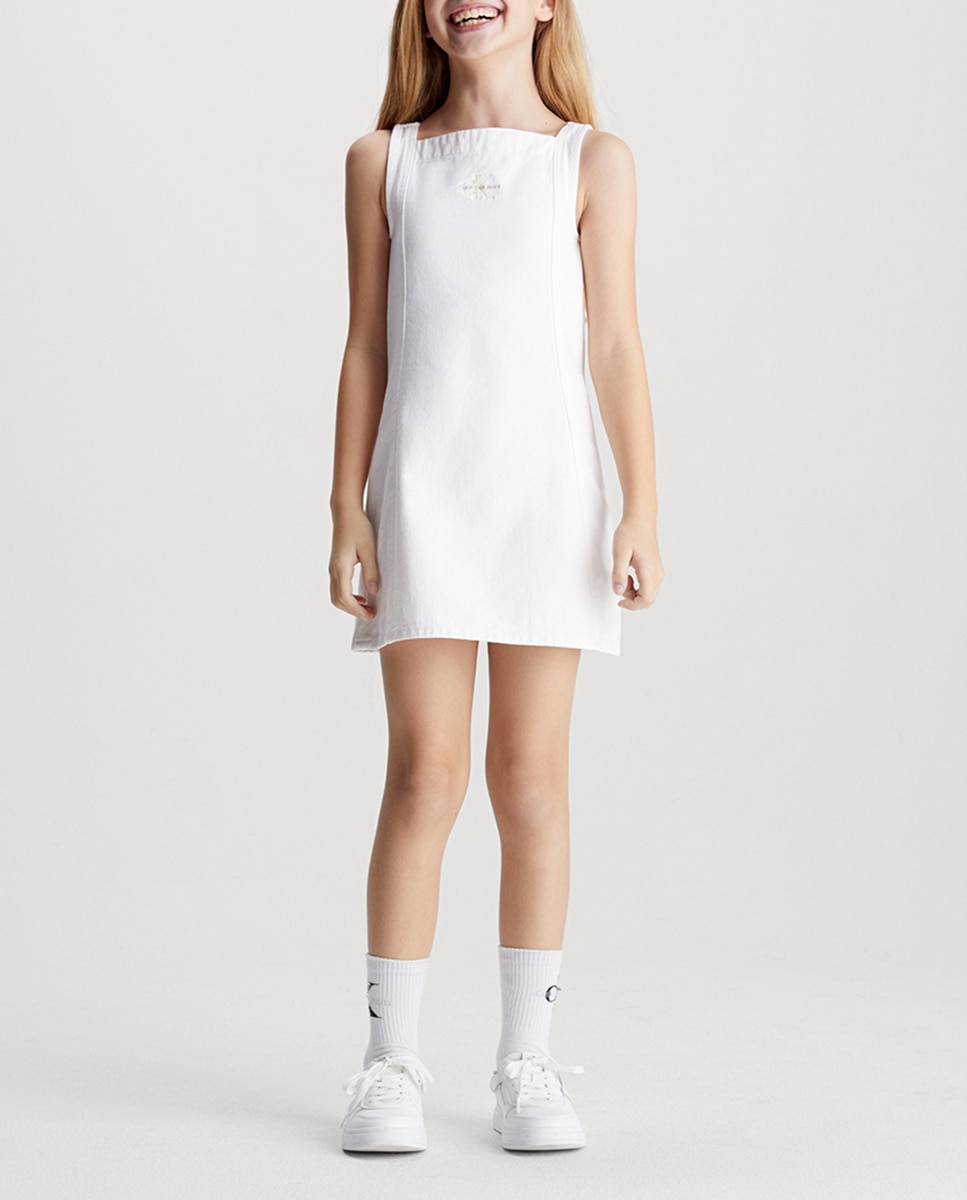 Imagen 0 de Vestido de color blanco de niña