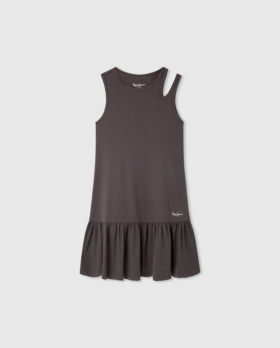 Imagen 0 de Vestido de niña corte asimétrico