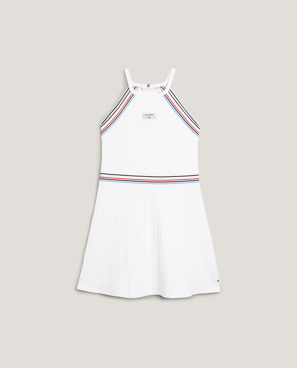 Imagen 0 de Vestido de niña de tirantes con vuelo