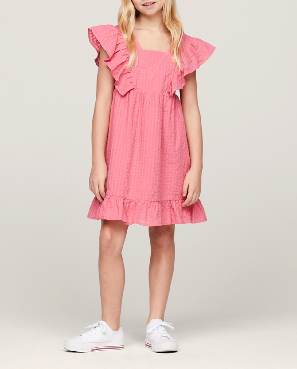 Imagen 0 de Vestido de niña sin mangas con volantes
