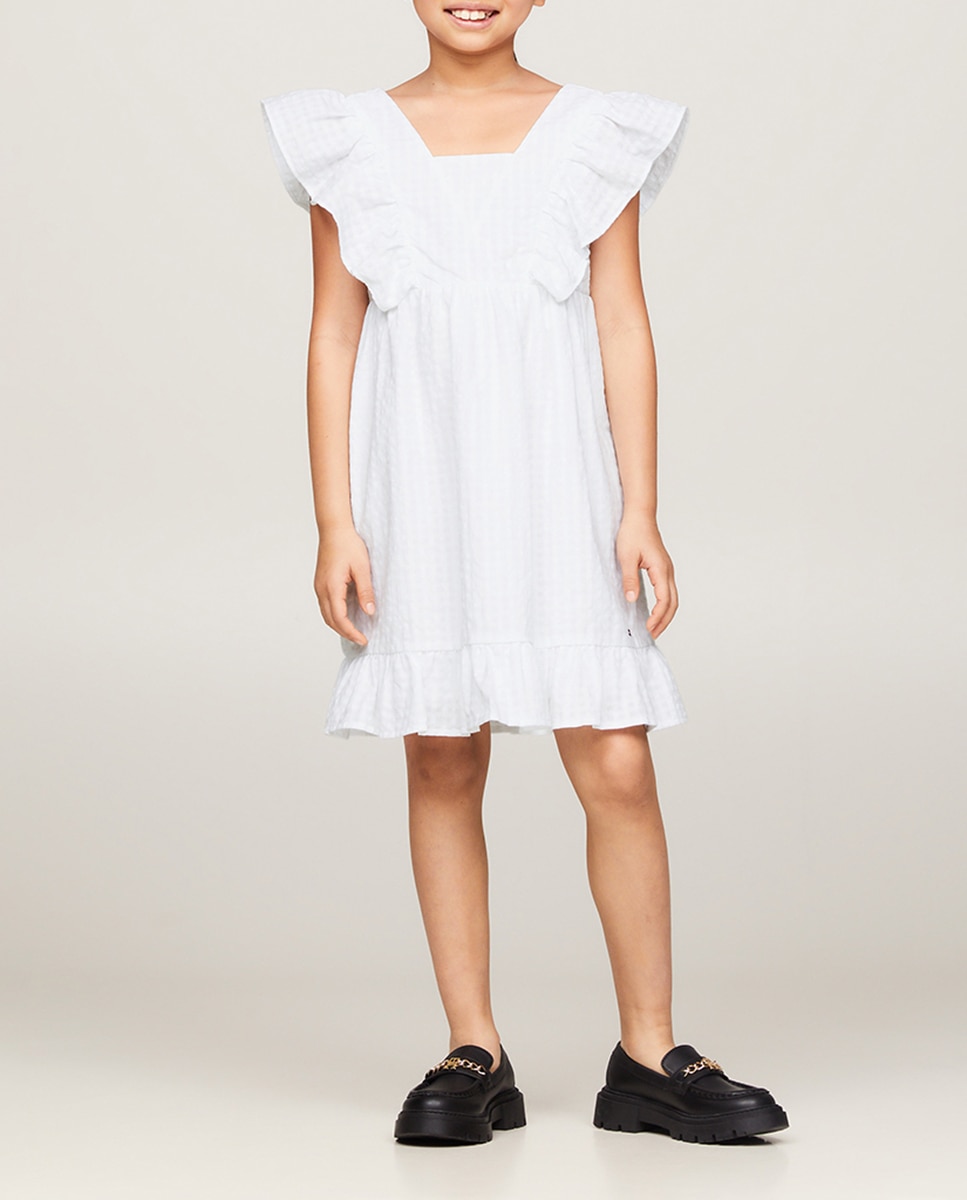 Imagen 0 de Vestido de niña sin mangas con volantes