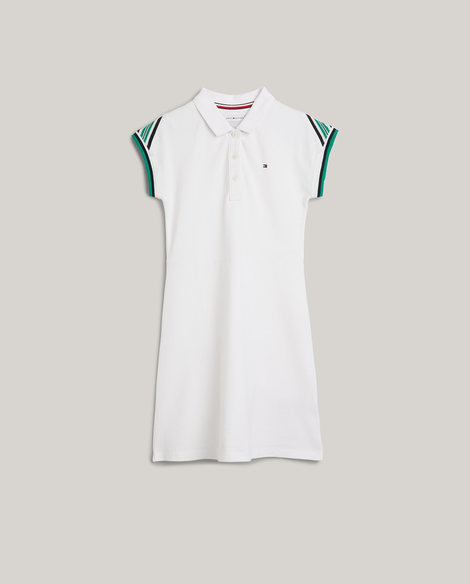 Imagen 0 de Vestido de niña polo de manga corta con vuelo