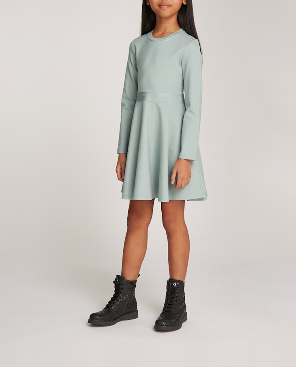 Imagen 0 de Vestido acampanado con logo de niña