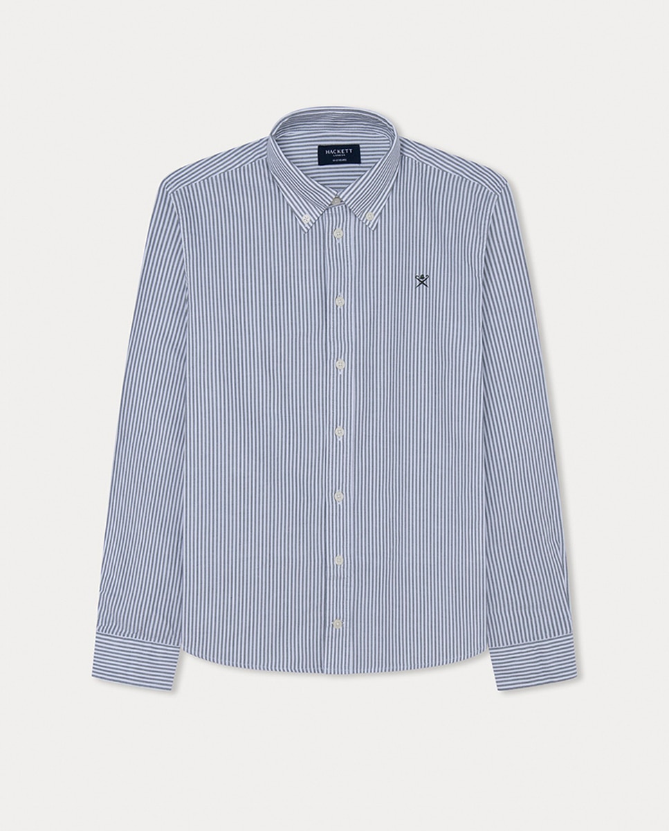 Imagen 0 de Camisa de rayas básica oxford de niño