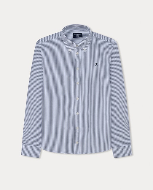 Imagen 0 de Camisa de rayas básica oxford de niño