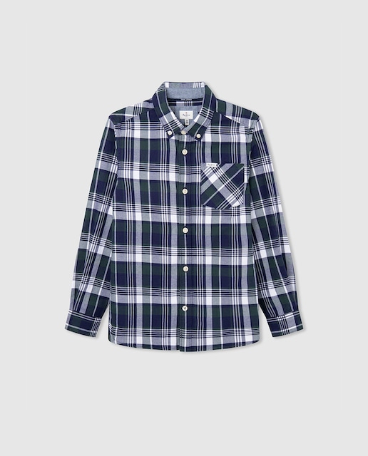 Imagen 0 de Camisa a cuadros de niño manga larga