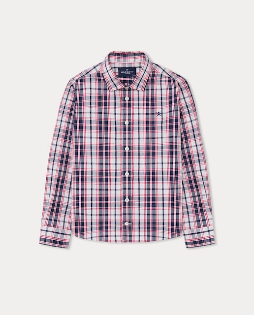 Imagen 0 de Camisa de niño a cuadros de manga larga