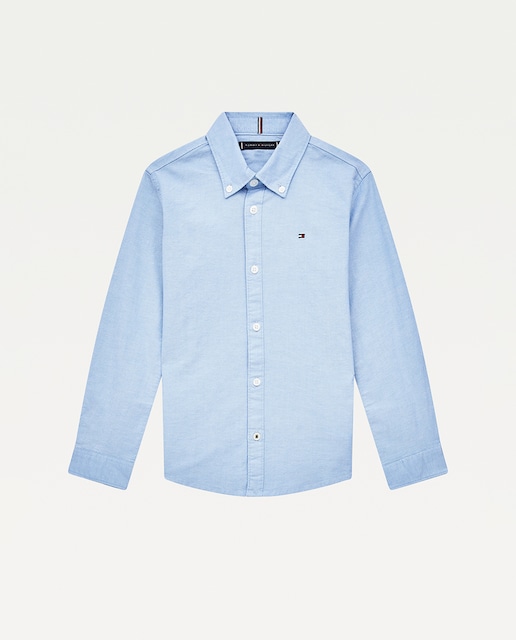 Imagen 0 de Camisa de niño Tommy Hilfiger de manga larga con bandera bordada