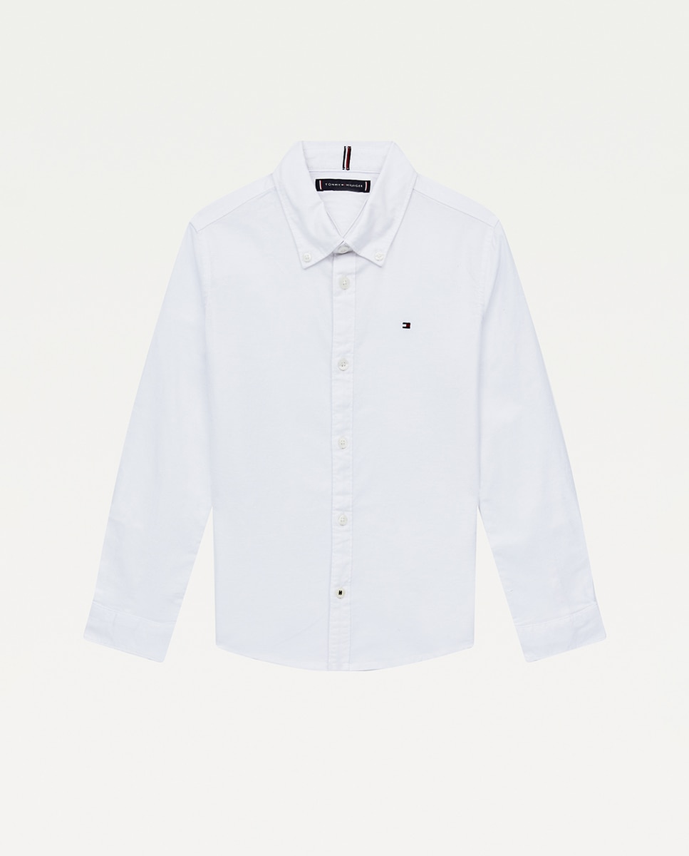 Imagen 0 de Camisa de niño Tommy Hilfiger de manga larga con bandera bordada