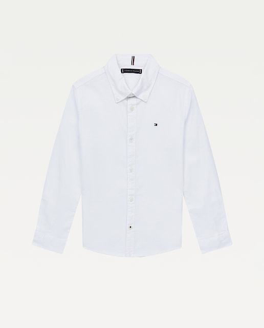 Imagen 0 de Camisa de niño Tommy Hilfiger de manga larga con bandera bordada