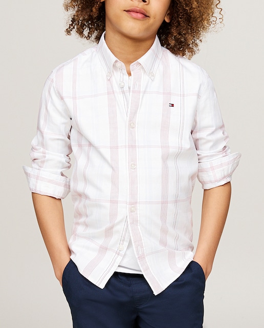 Imagen 0 de Camisa de niño de manga larga a cuadros