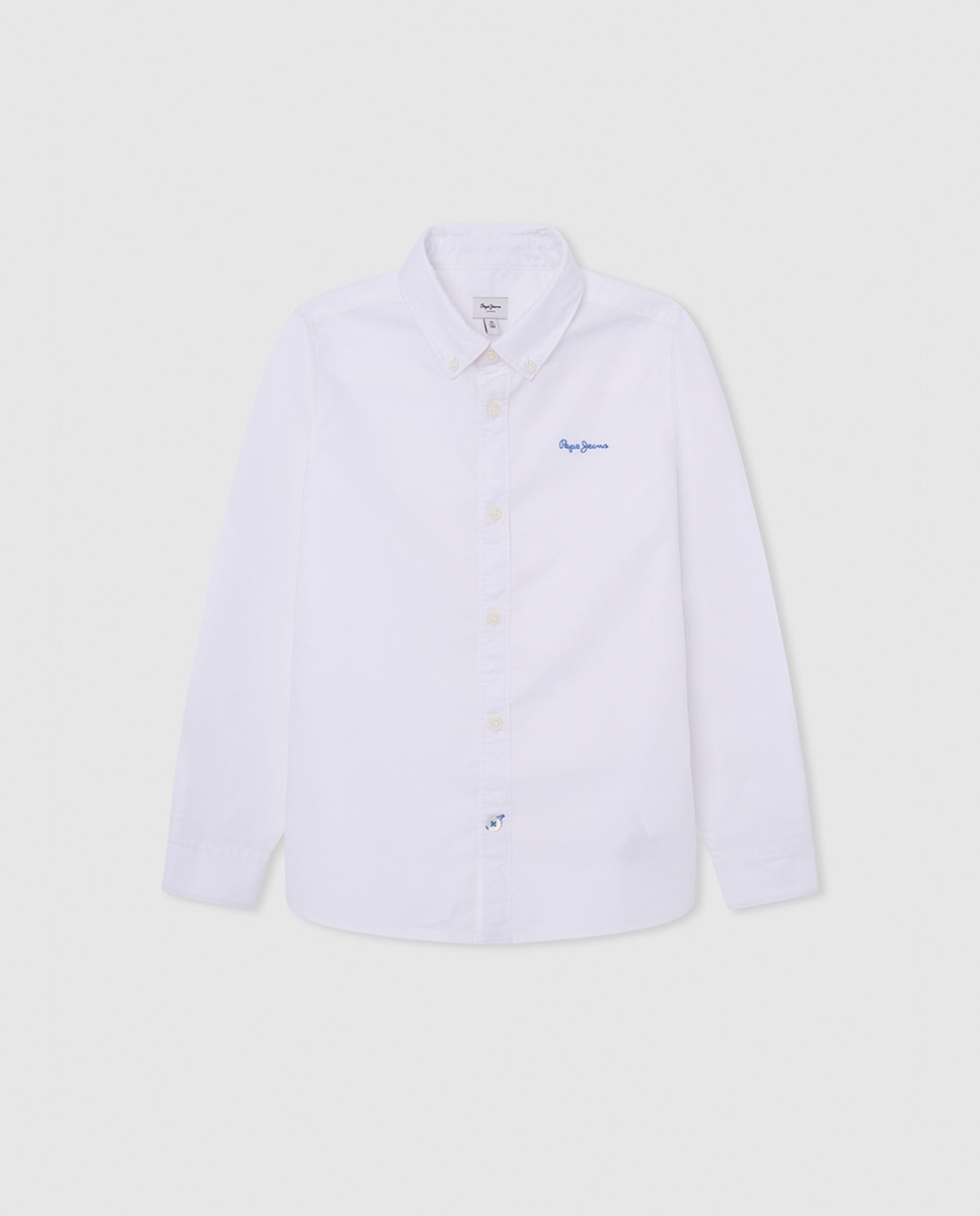 Imagen 0 de Camisa Oxford con logo para niño