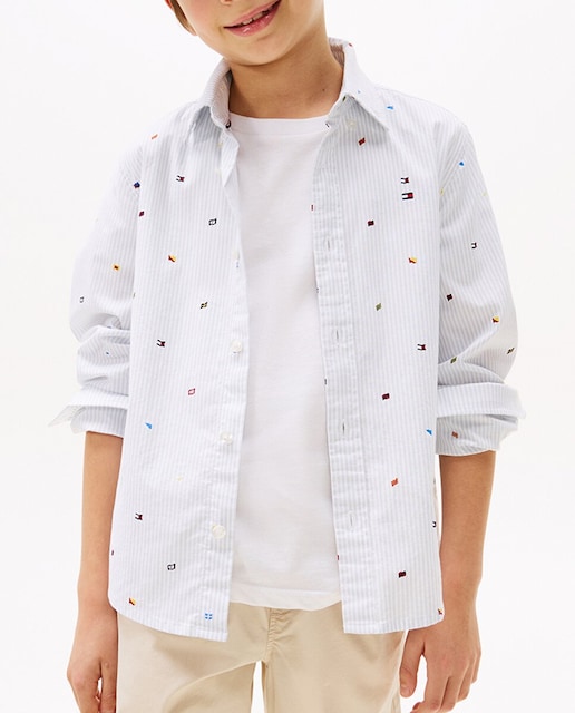Imagen 0 de Camisa de manga larga estampada de niño con bolsillo