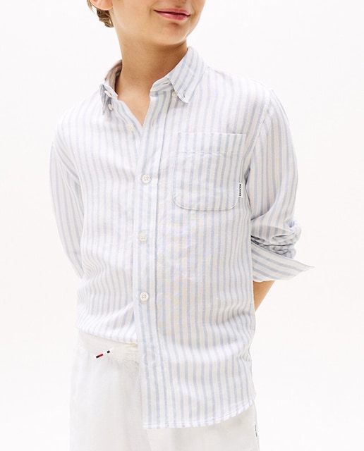 Imagen 0 de Camisa de manga larga de rayas de niño