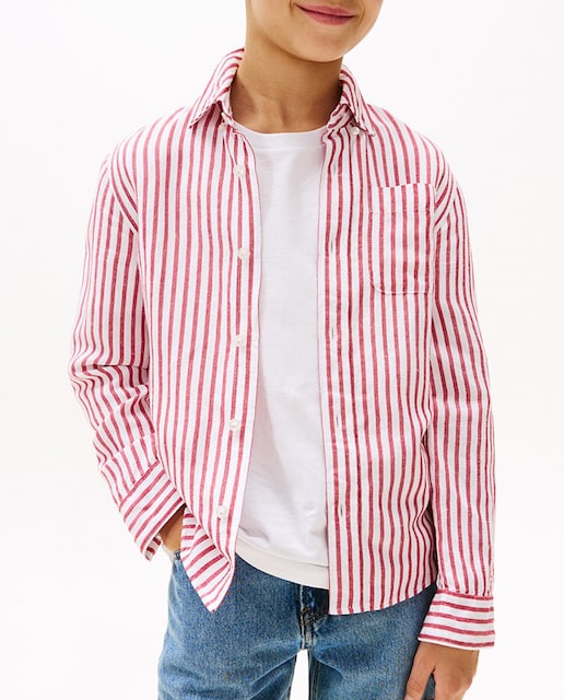 Imagen 0 de Camisa de manga larga de rayas de niño