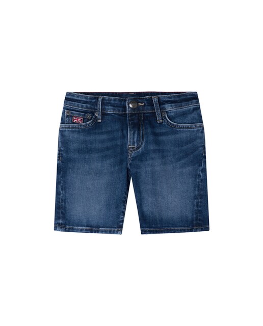 Imagen 0 de Bermuda de niño estilo denim lavado medio