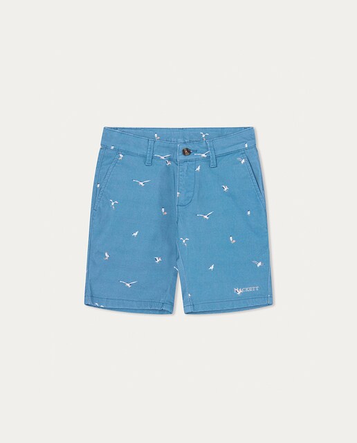 Imagen 0 de Bermuda chino de niño con estampado de gaviotas