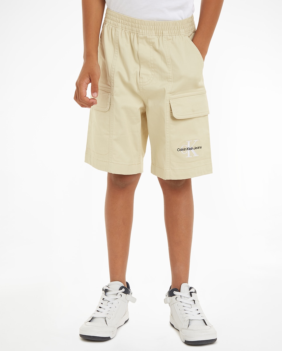 Imagen 0 de Shorts de color camel de niño