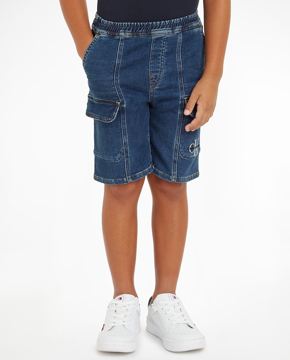 Imagen 0 de Shorts de color azul de niño