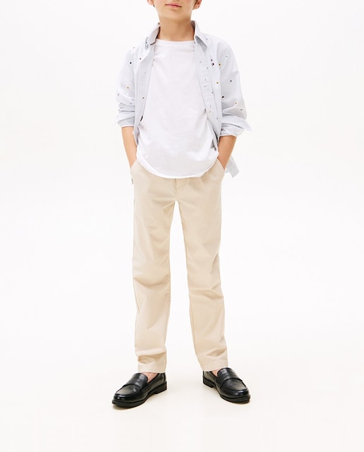 Imagen 0 de Pantalón de niño largo estilo chino y cintura ajustable