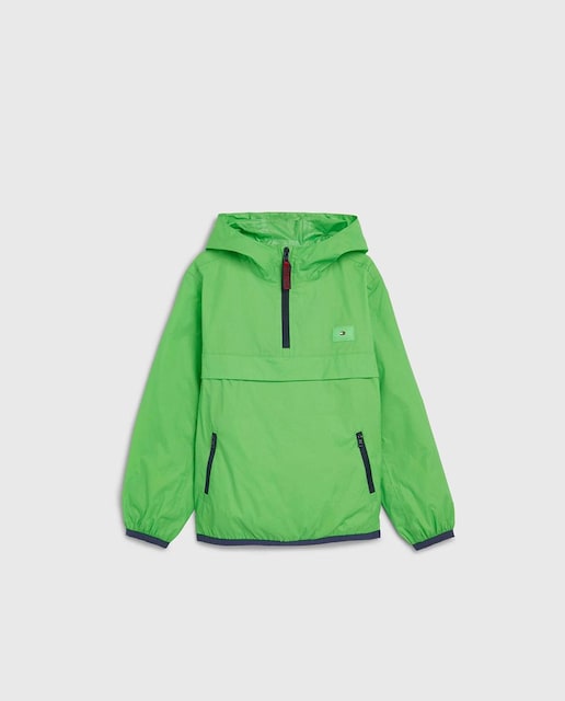 Imagen 0 de Chaqueta de niño impermeable con cierre cuello con cremallera y capucha