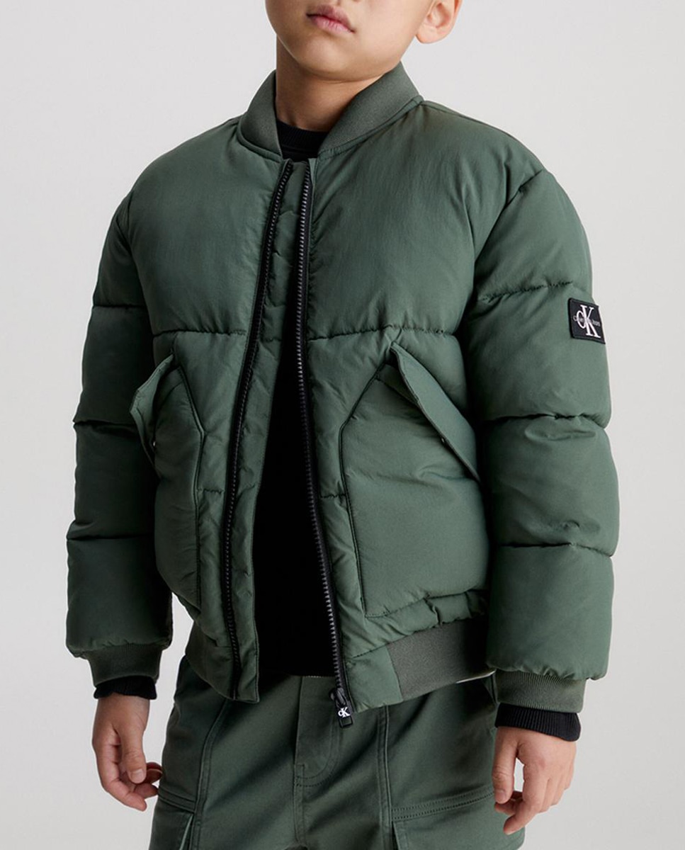 Imagen 0 de Cazadora bomber de niño verde