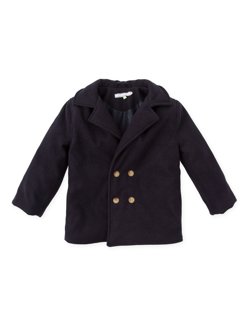 Imagen 0 de Chaquetón de paño de bebé niño con doble botonadura