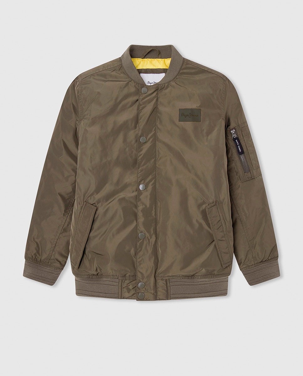 Imagen 0 de Cazadora bomber con logos para niño