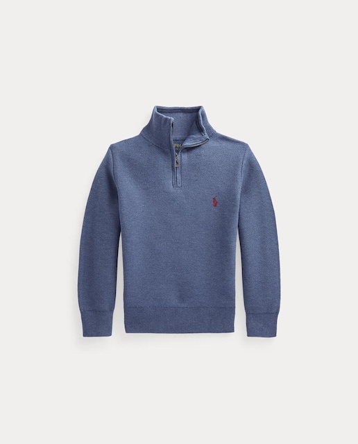 Imagen 0 de Jersey de niño en azul de piqué