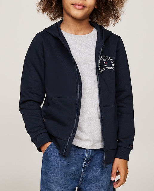 Imagen 0 de Sudadera de niño con capucha y cremallera